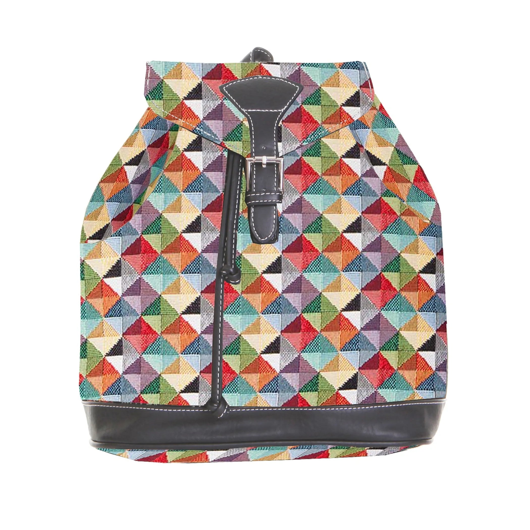 Multicolor Triangle Rucksack
