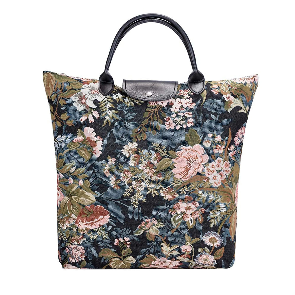 Peony Foldaway Grocery Bag
