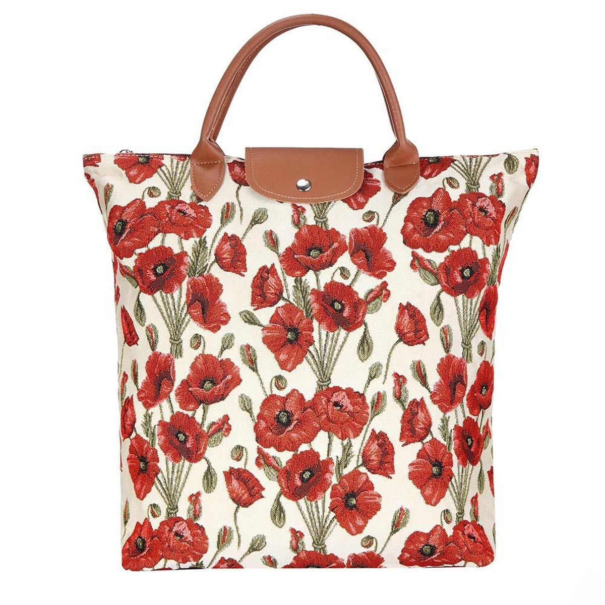 Poppy Foldaway Grocery Bag