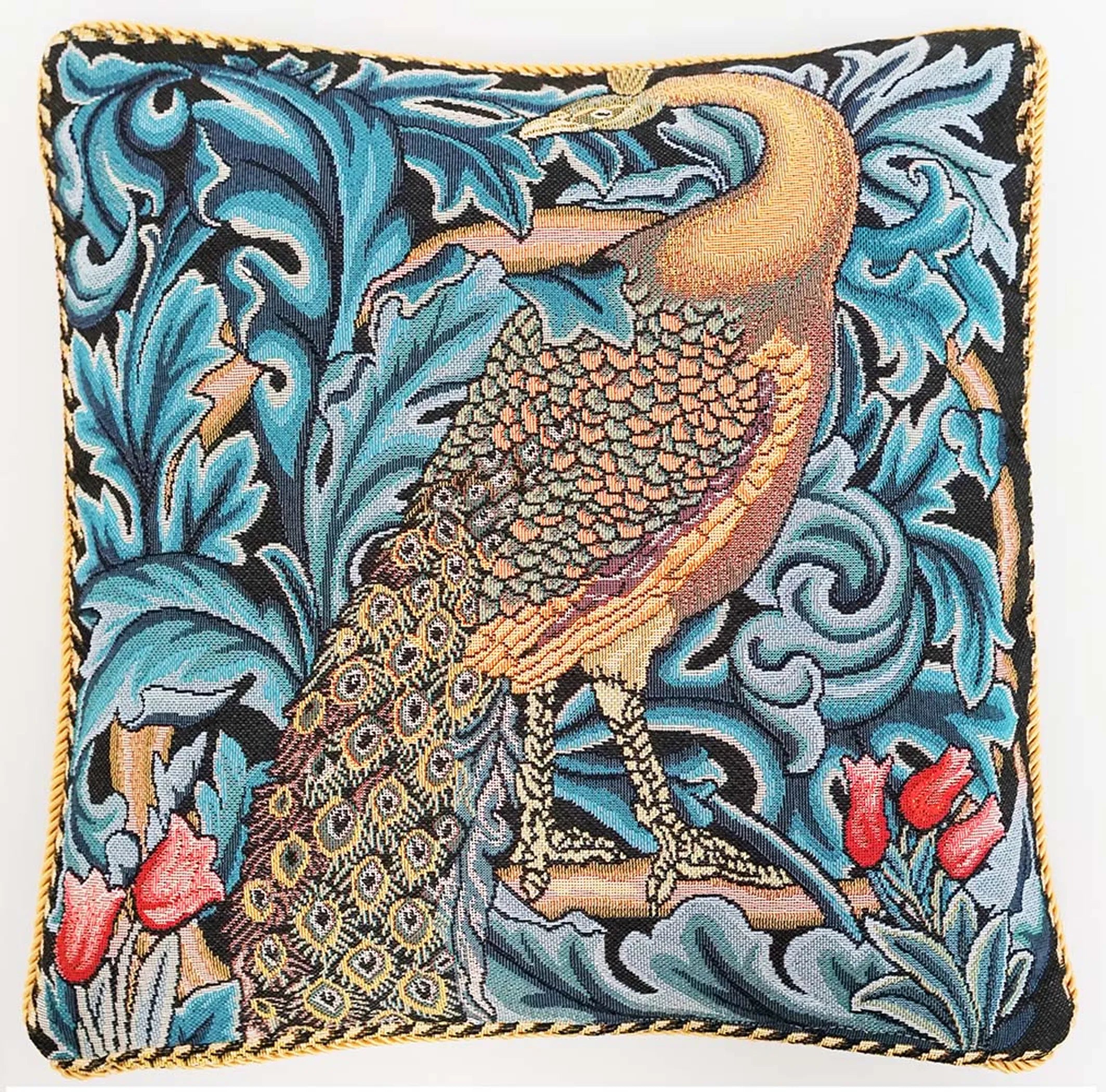 Tapestry Cushion Bag - Art-William Morris-The Peacock Pillowcase/Cushion Cover