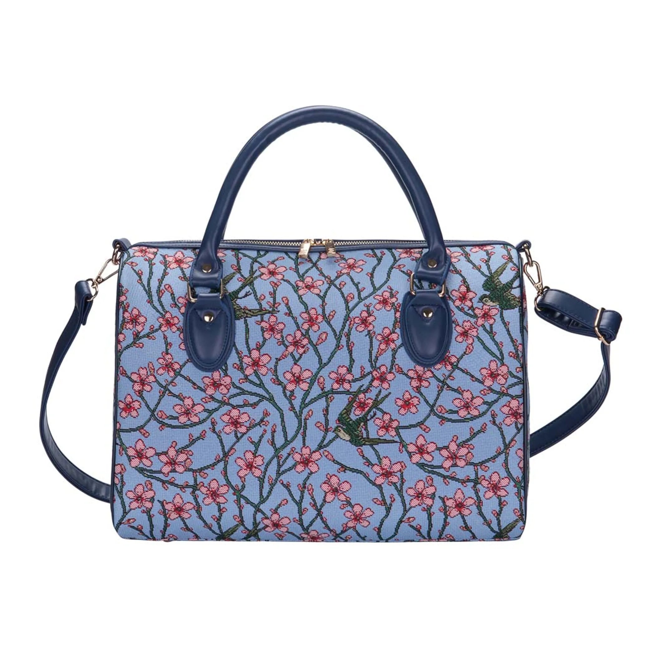 ALMOND BLOSSOM AND SWALLOW TRAVEL BAG WEEKEND GYM HOLDALL