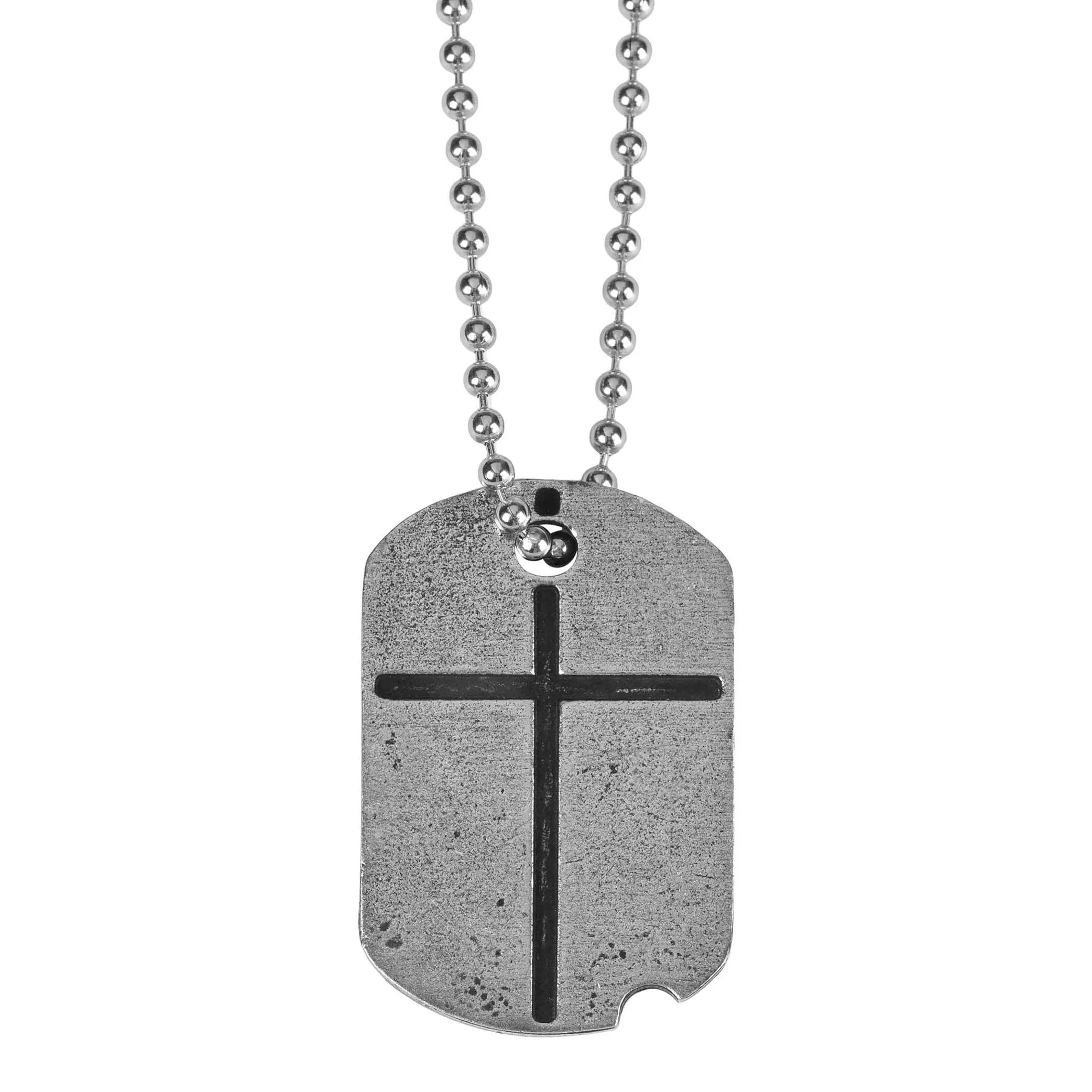 Nk Dogtagcross Jos 1:9B Pewter