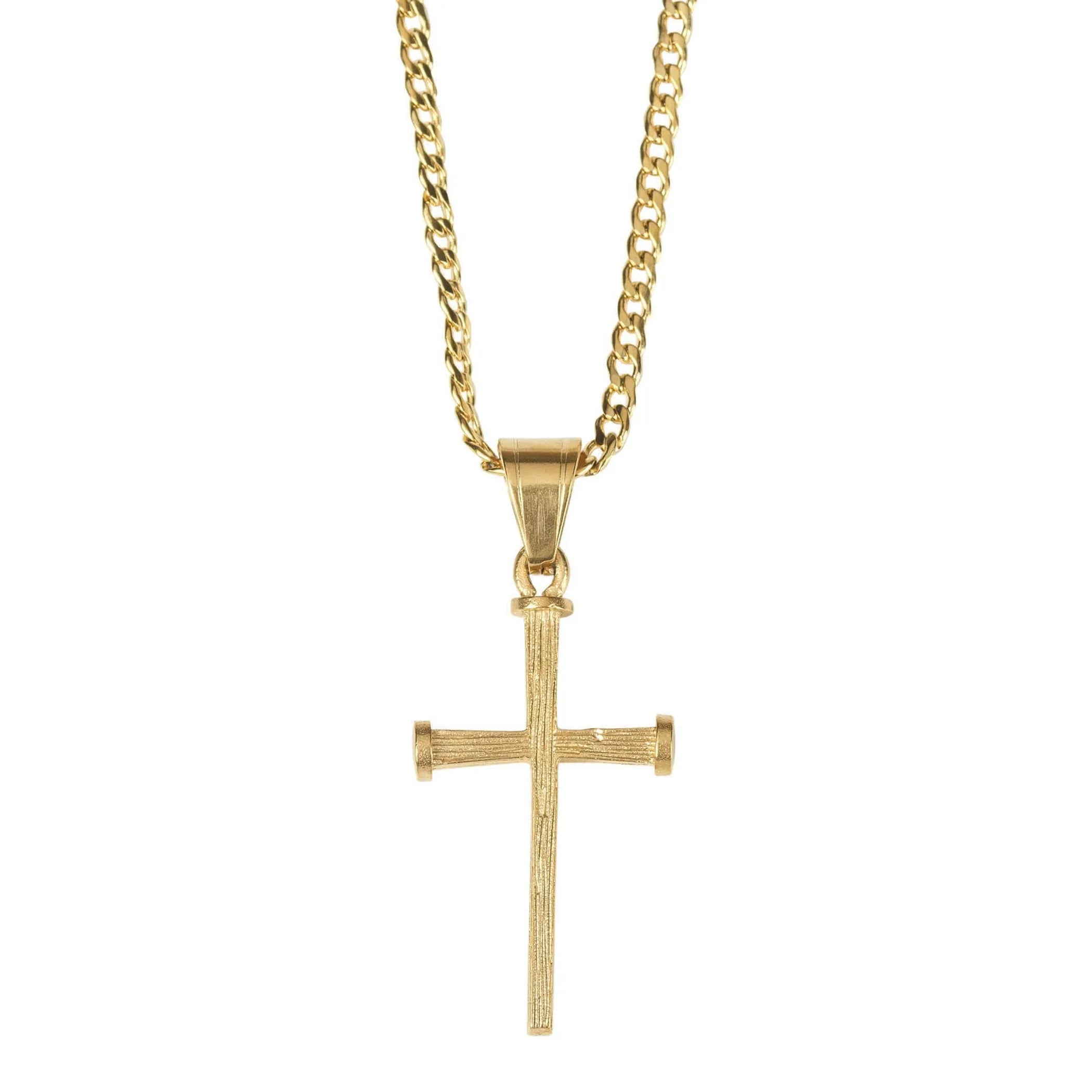 Nk Nailcross Gold Plate Stainless Steel