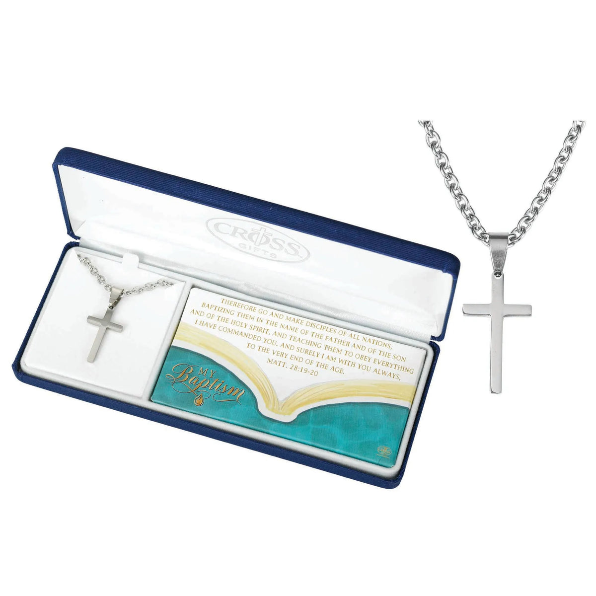 Nk Baptism Boxcross Stainless Steel