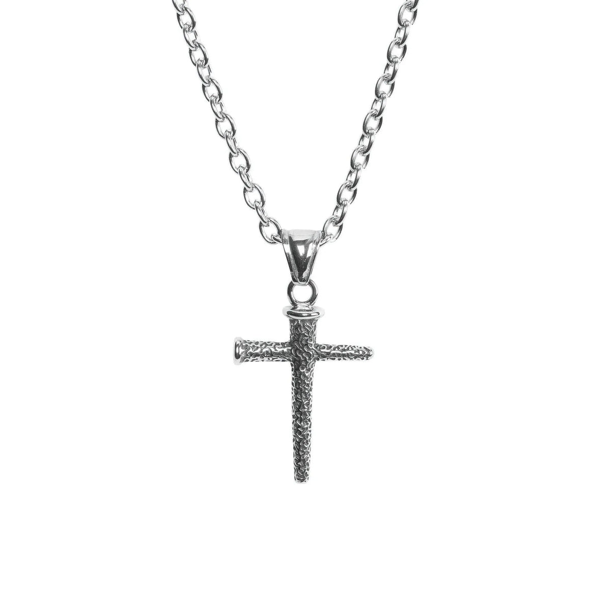 Nail Cross Stainless Steel  Chain