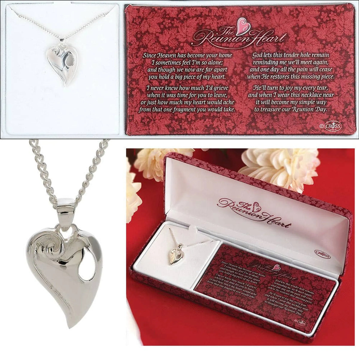 The Reunion Heart' Necklace W/24' Chain