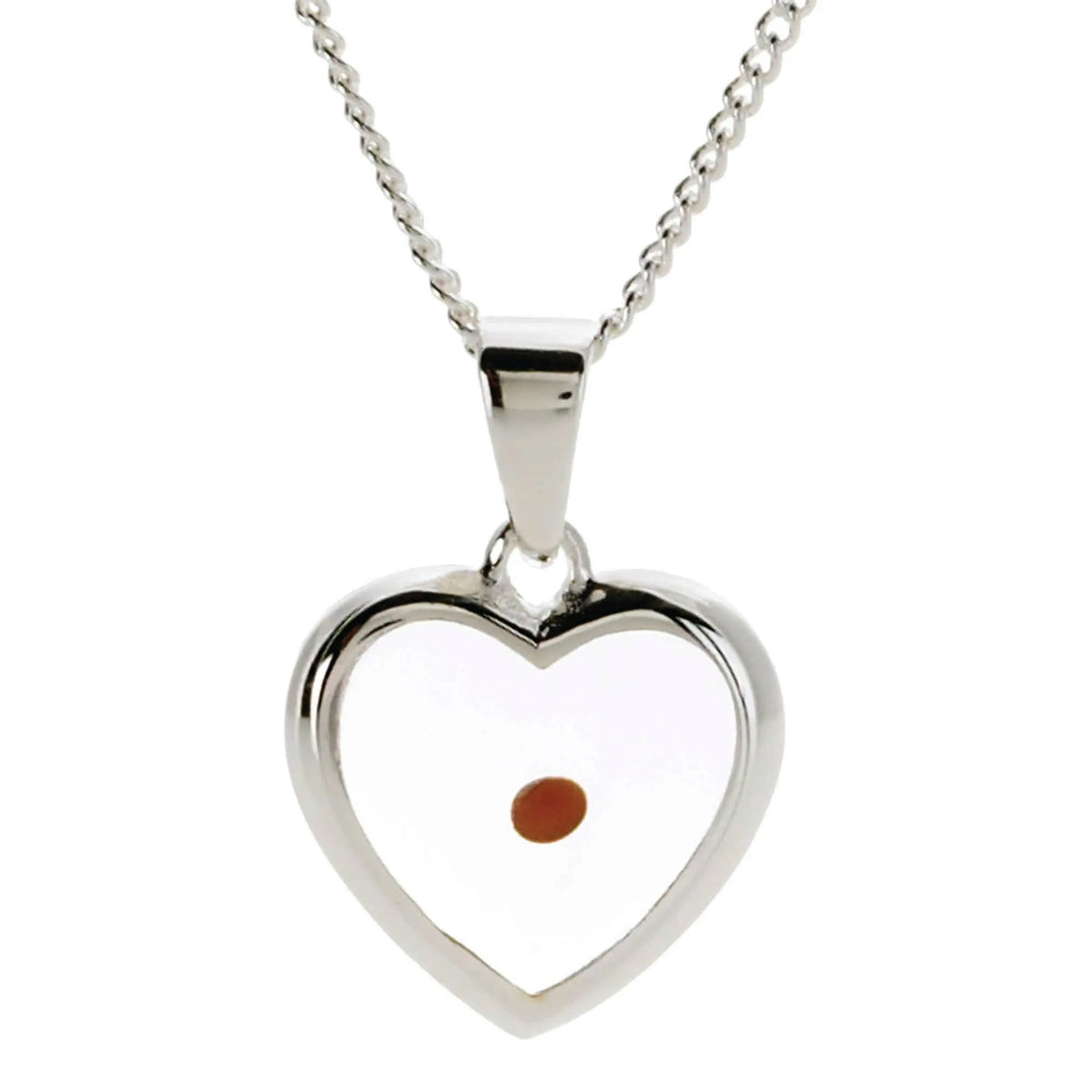 Silver Plated Pendant With Mustard Seed Necklace