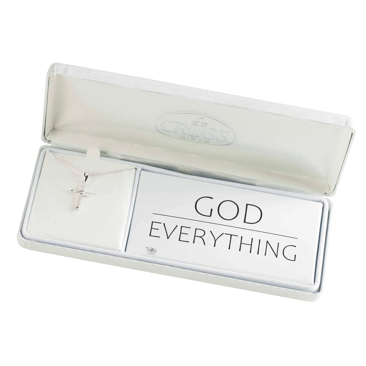 Necklace God Over Everything Cross 18In