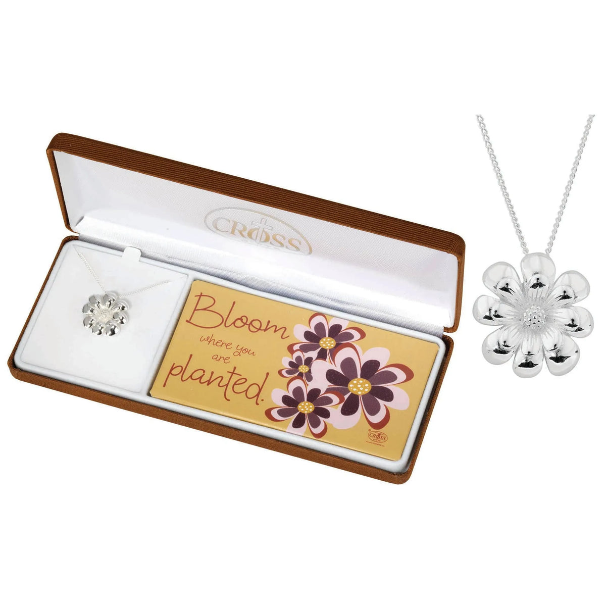 Nk Dandelion Oval Silver Plate