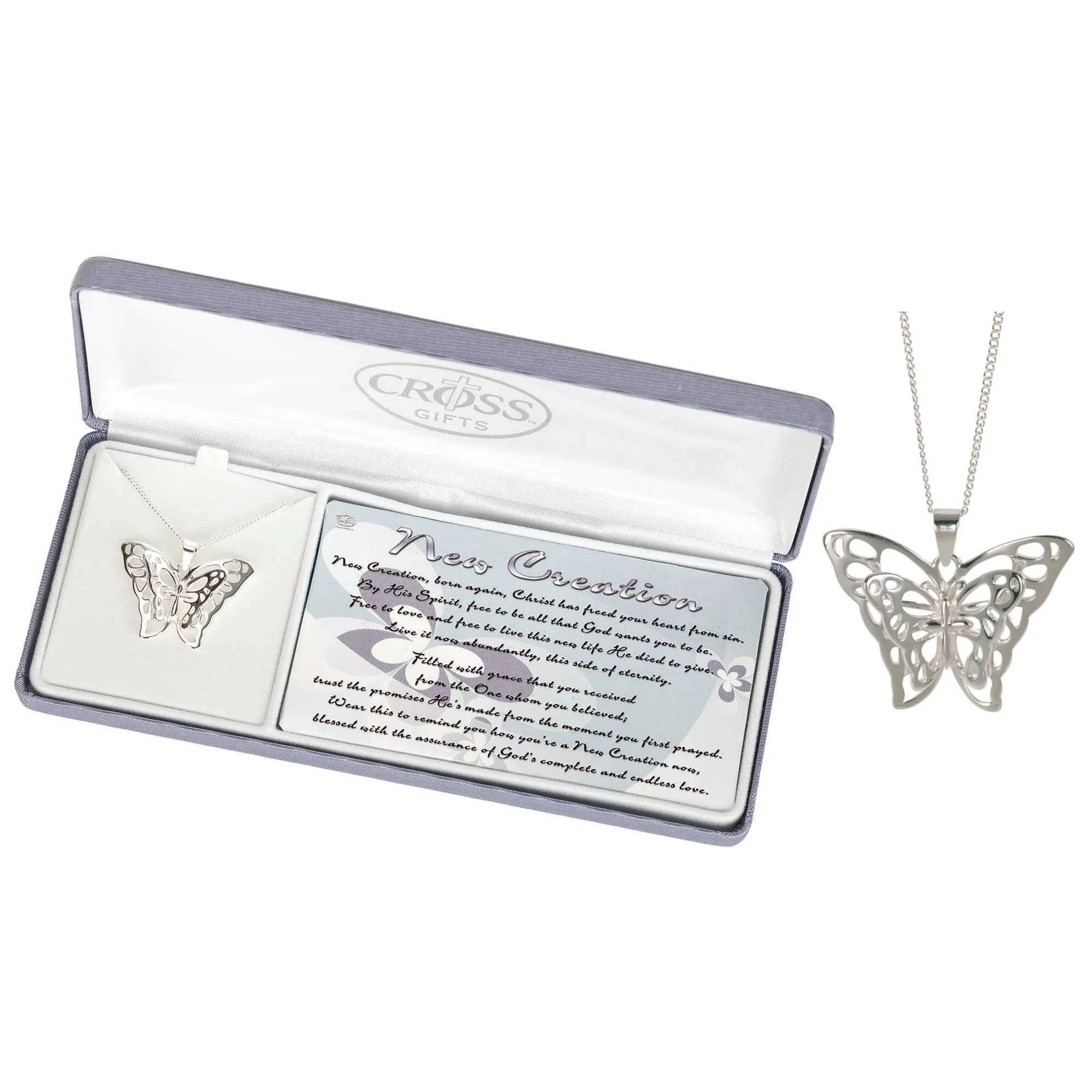 Nk-New Creation Butterfly Silver Plate-Ch