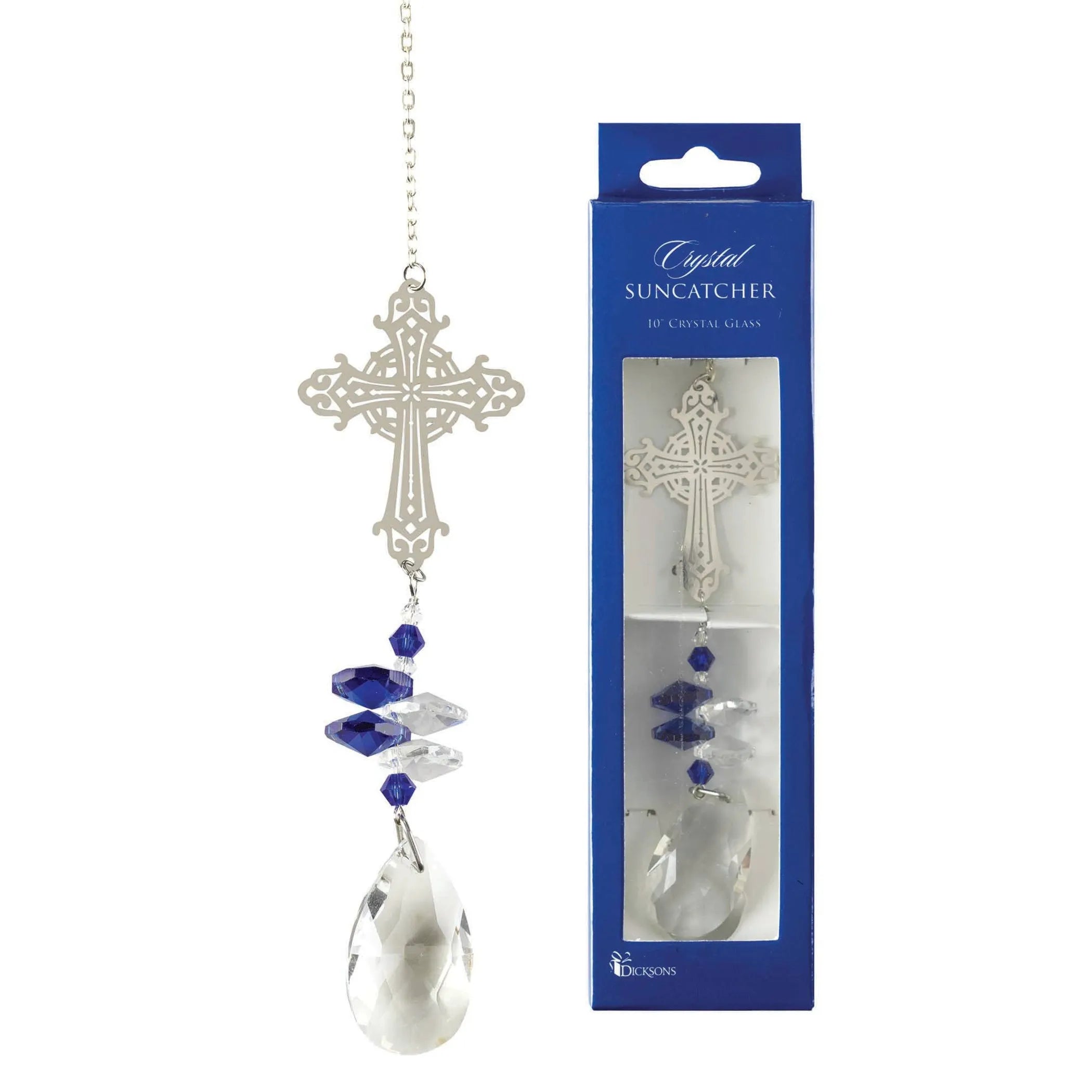 10'W/Suc Sun Cat Cross Bead Crystal