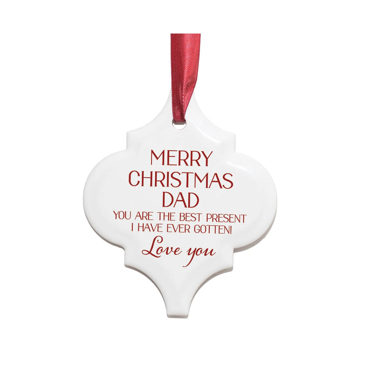 Ornament Merry Christmasdadbest Present