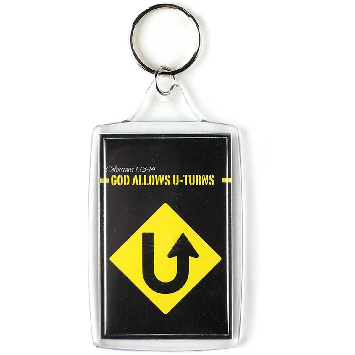 God Allows U Turns Keychain