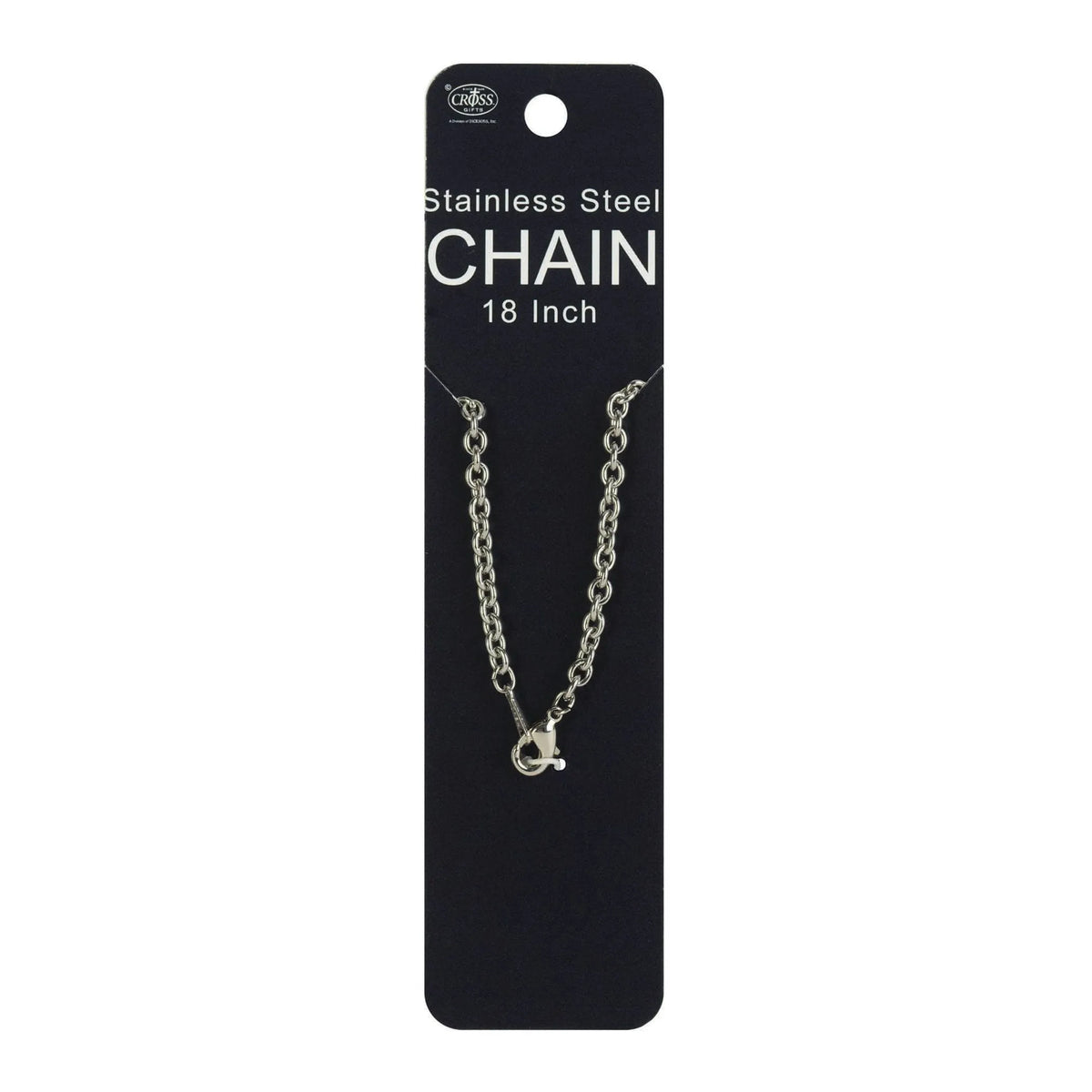 Necklace Mens 18' Cable Stainless Steel
