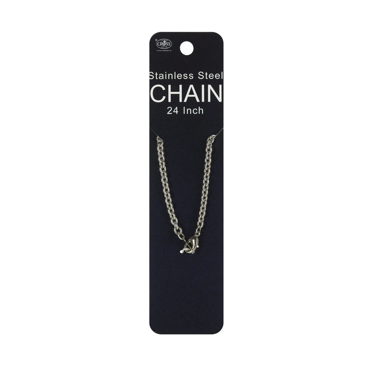 Necklace Mens 24' Cable Stainless Steel