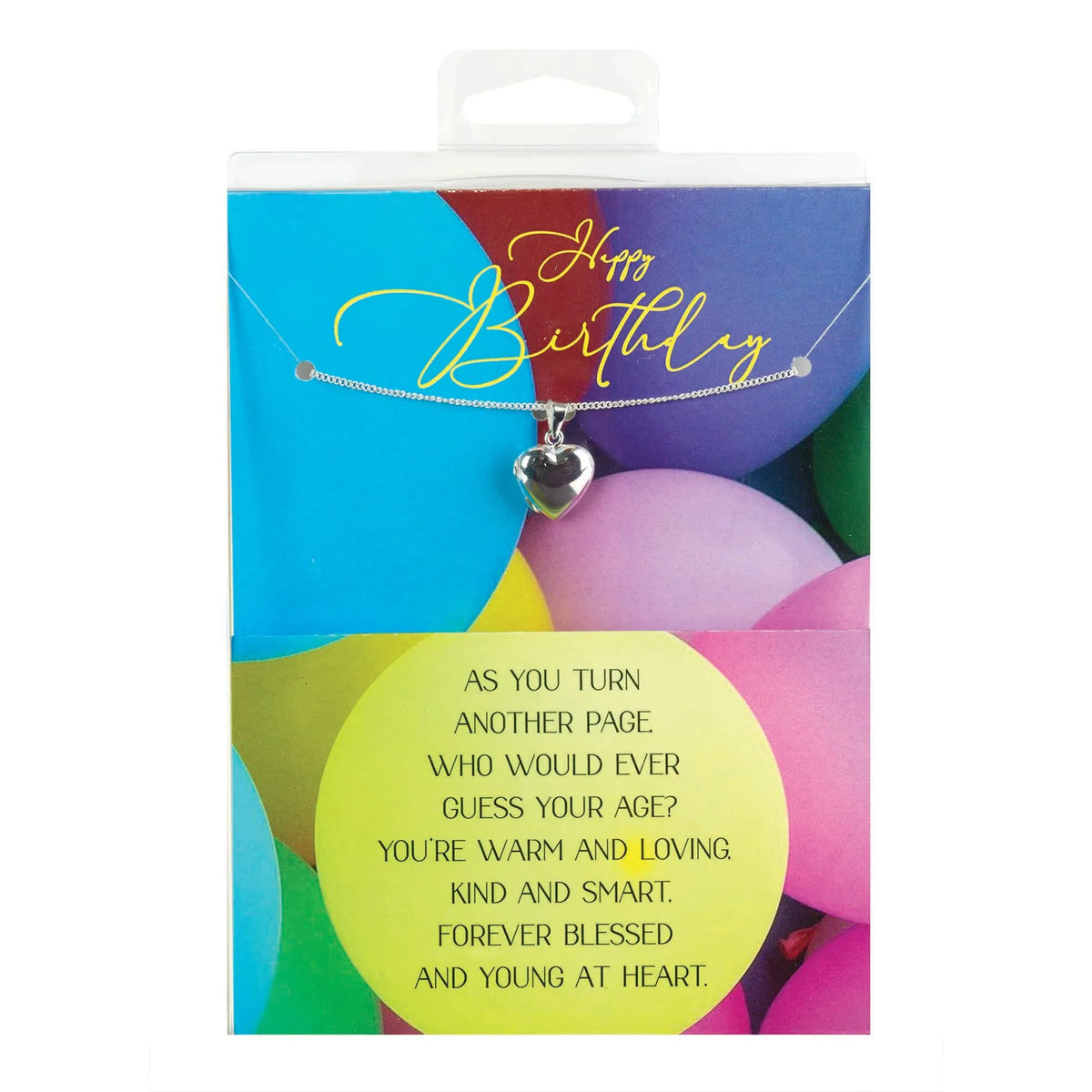 Necklace 18' Happy Birthday Heart Locket