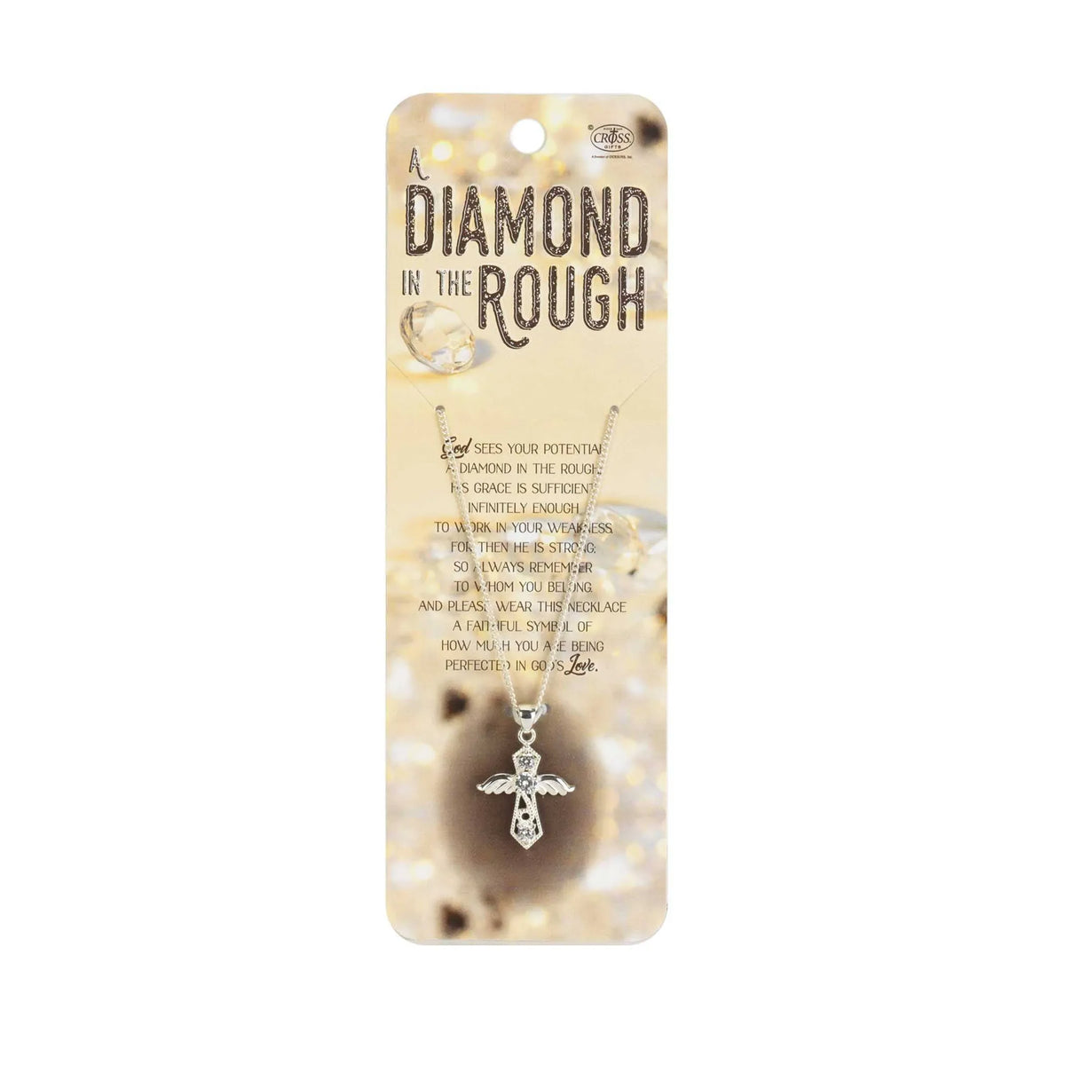 Necklace Angel Cross Silver  Chain