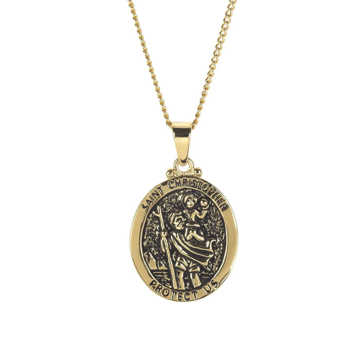 St Christopher Oval Medal Plate