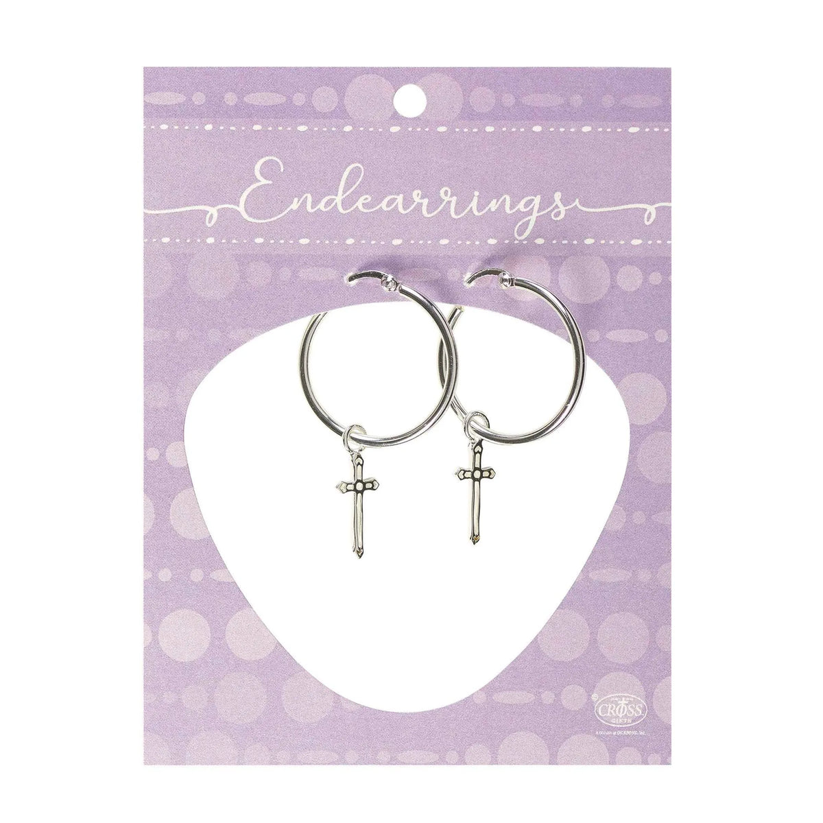 Earring With 1' Flare Cross Wire Close