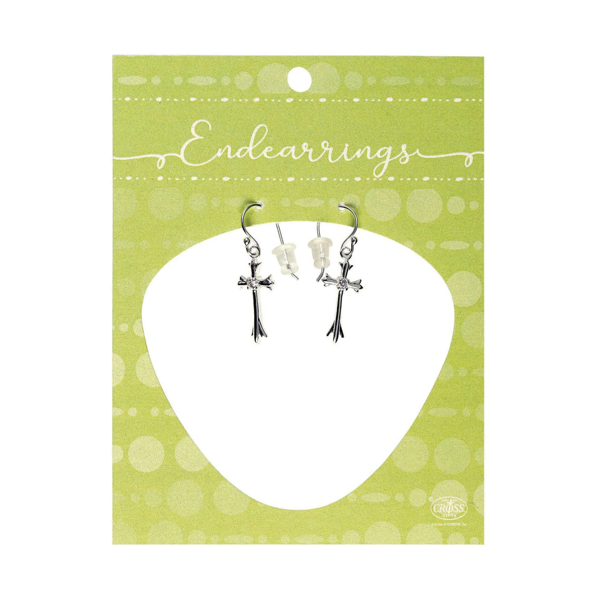 Earring With Fla Bud Cross