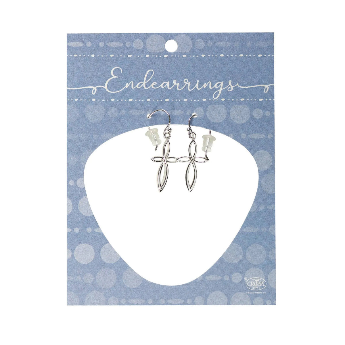 Earring With Mobius Petal Cross