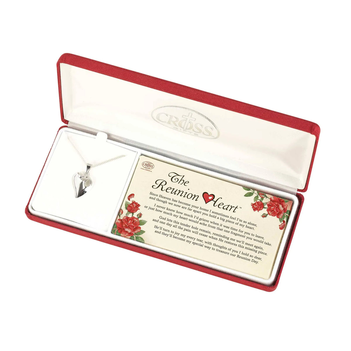 Reunion Heart Necklace Silver Plate