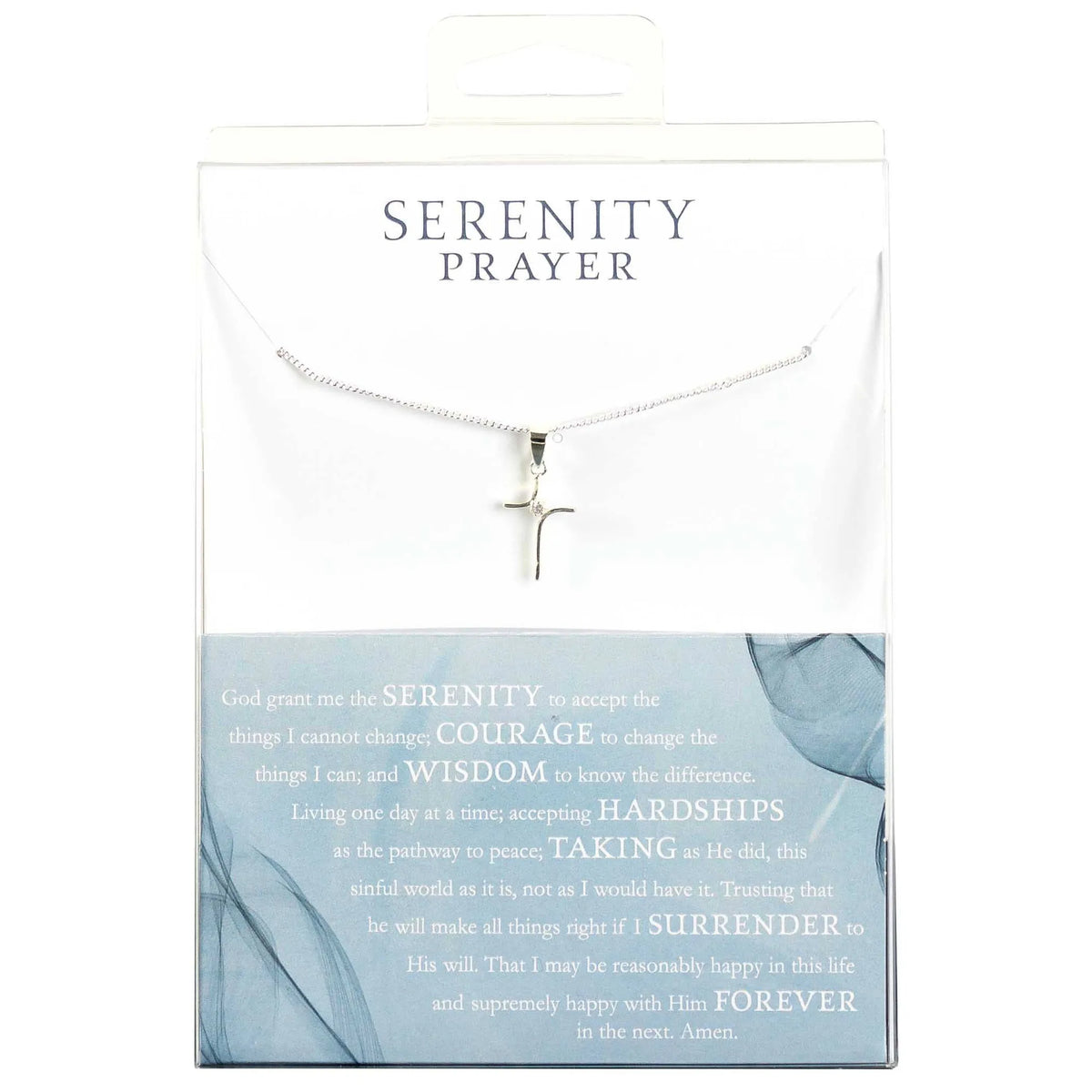 Necklace 18' Chain Serenity Prayer