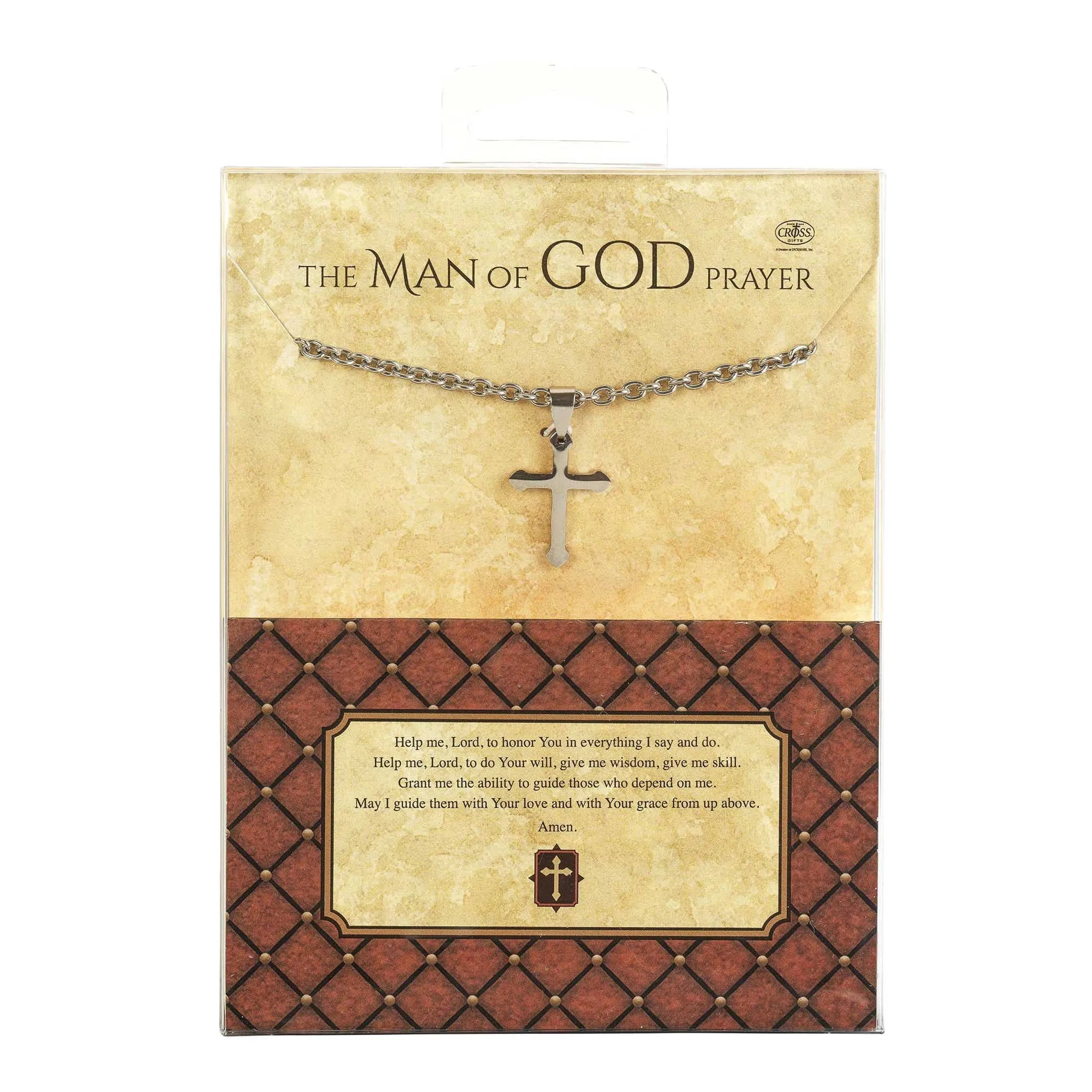 Dad/Man Of God Cross Stainless Steel