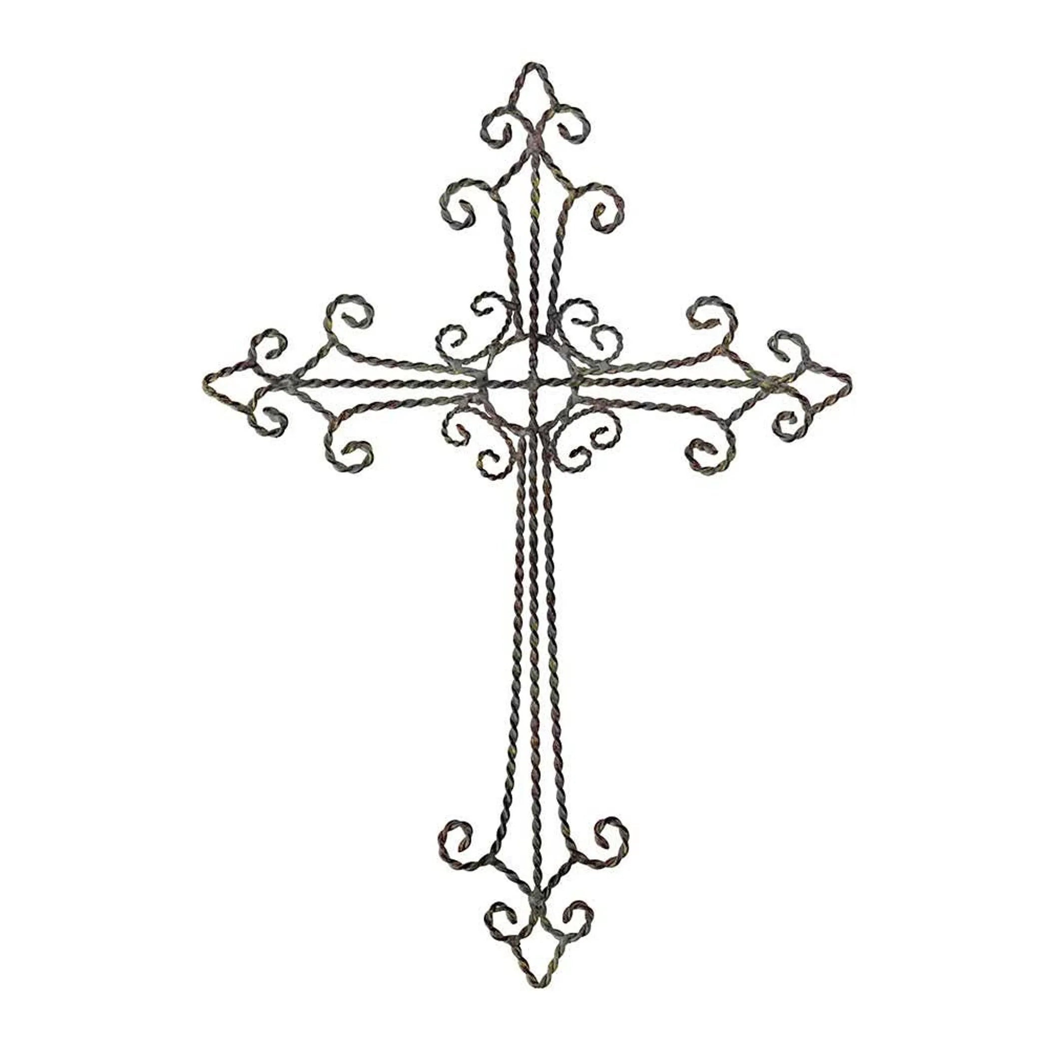 Wall Cross Antique Metal
