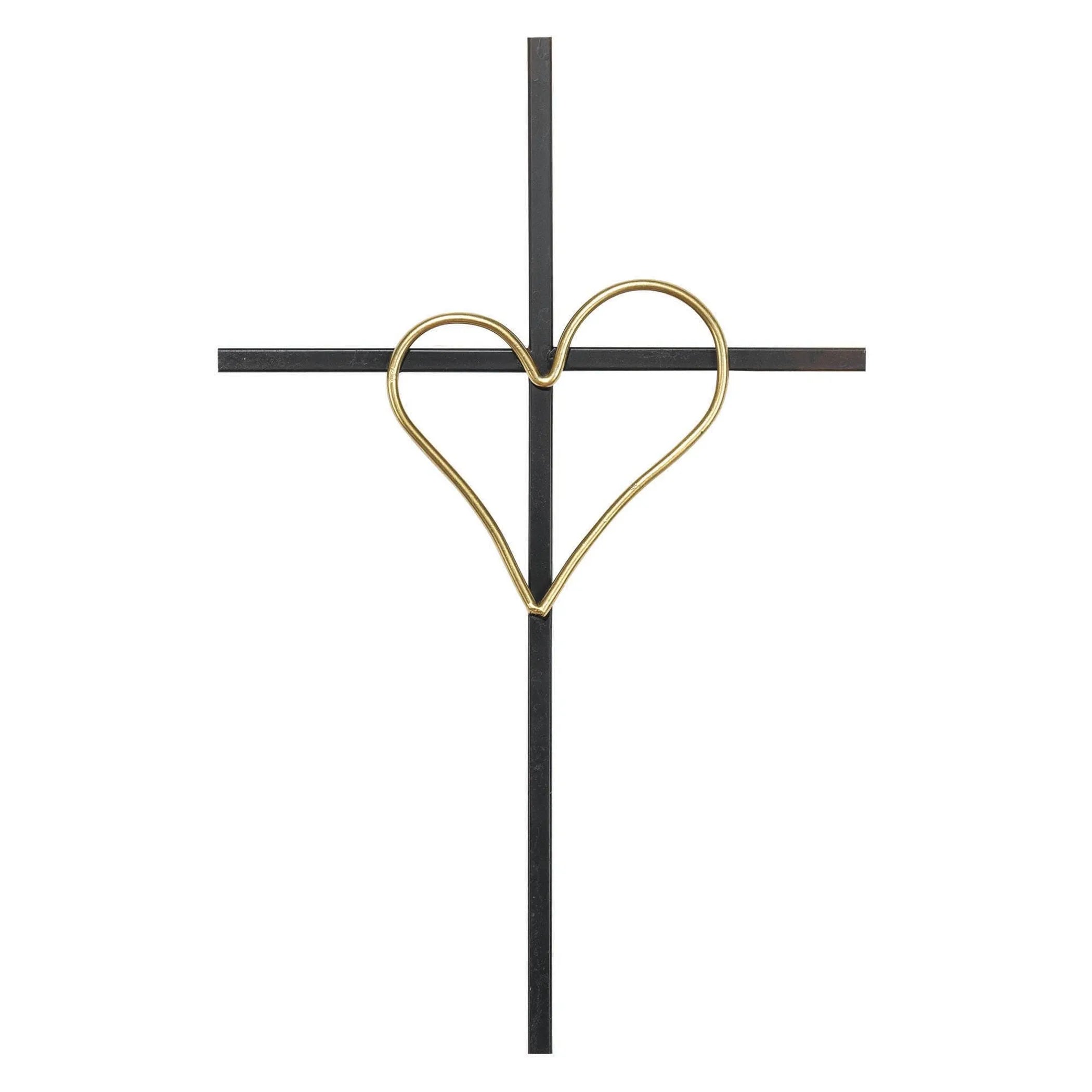 Wall Cross With Heart