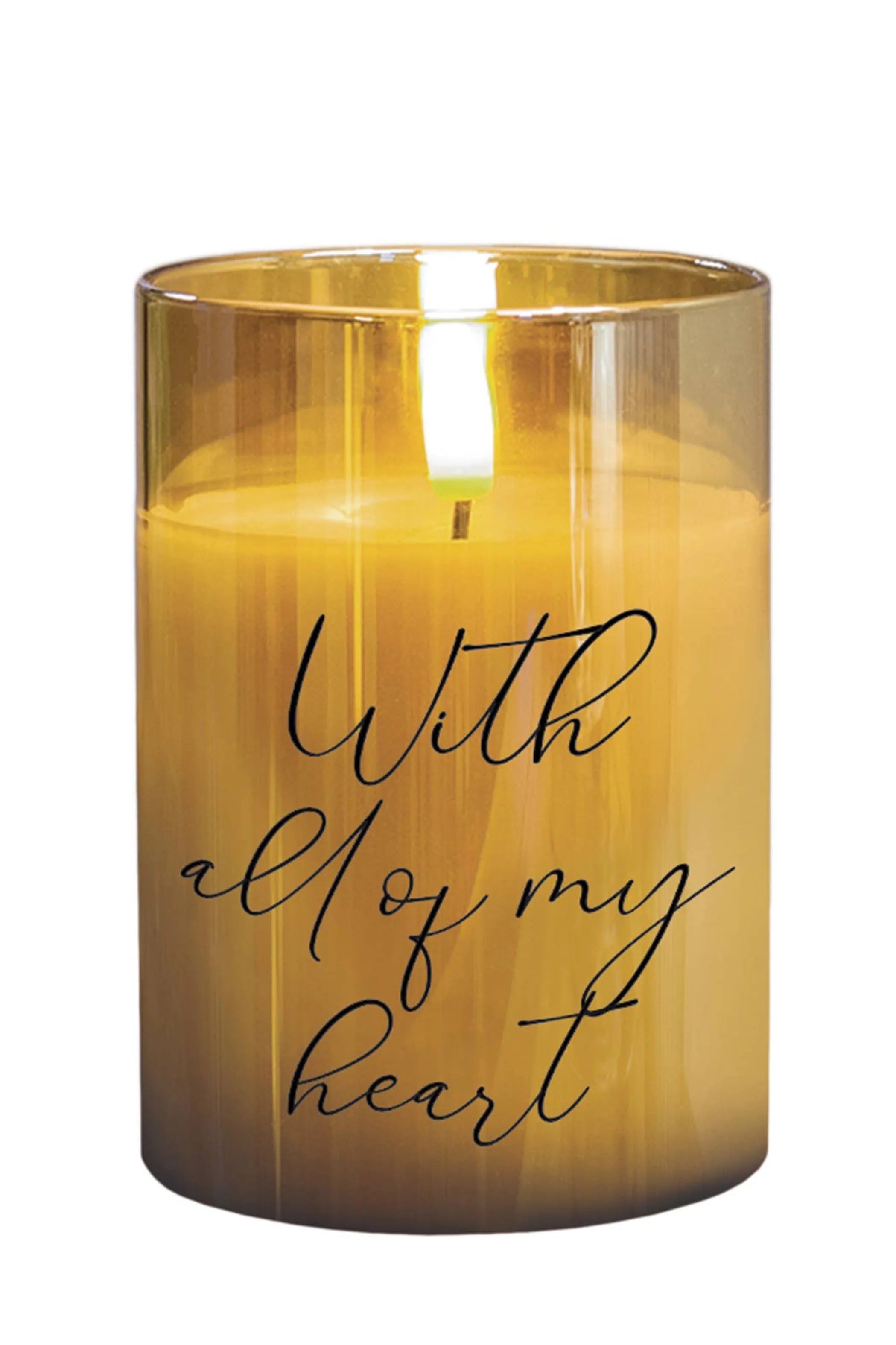Led Candle With All Of My Heart