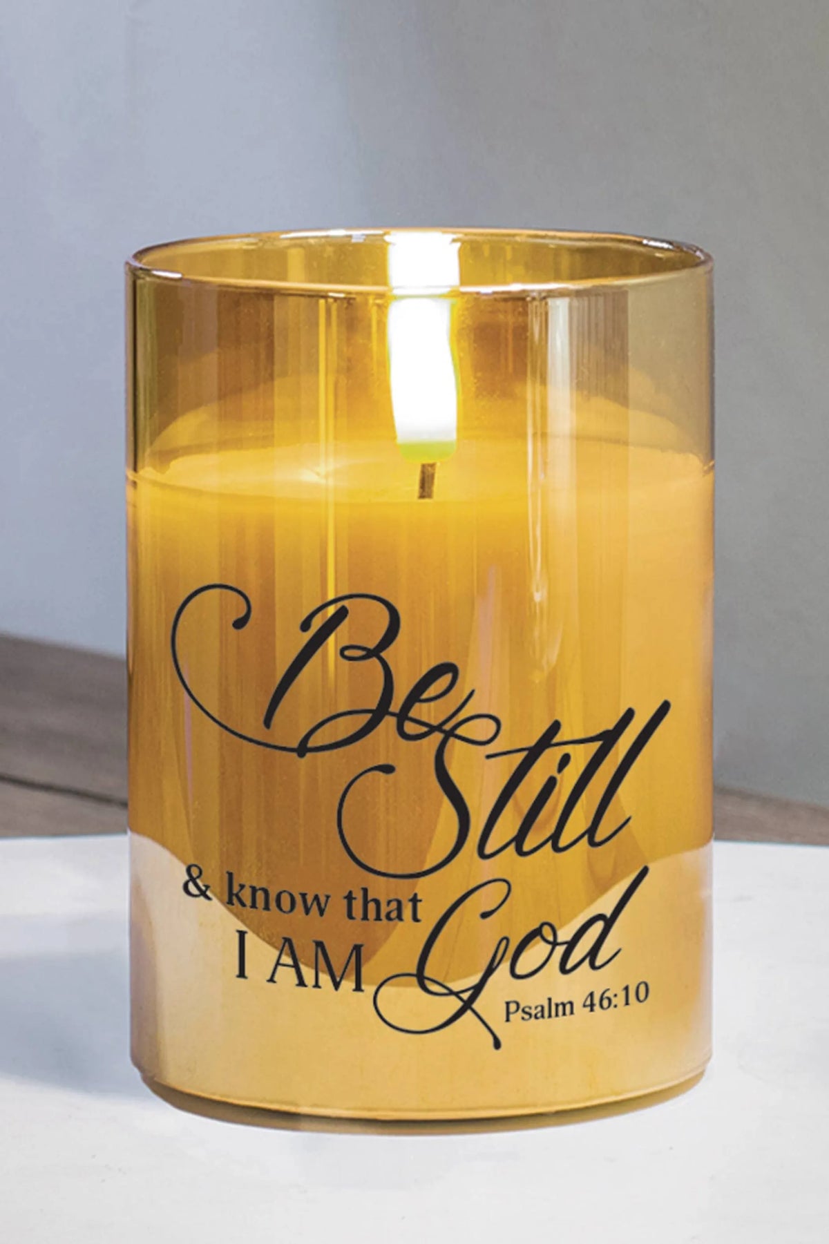 Led Candle Be Still & Know Ps 46:10