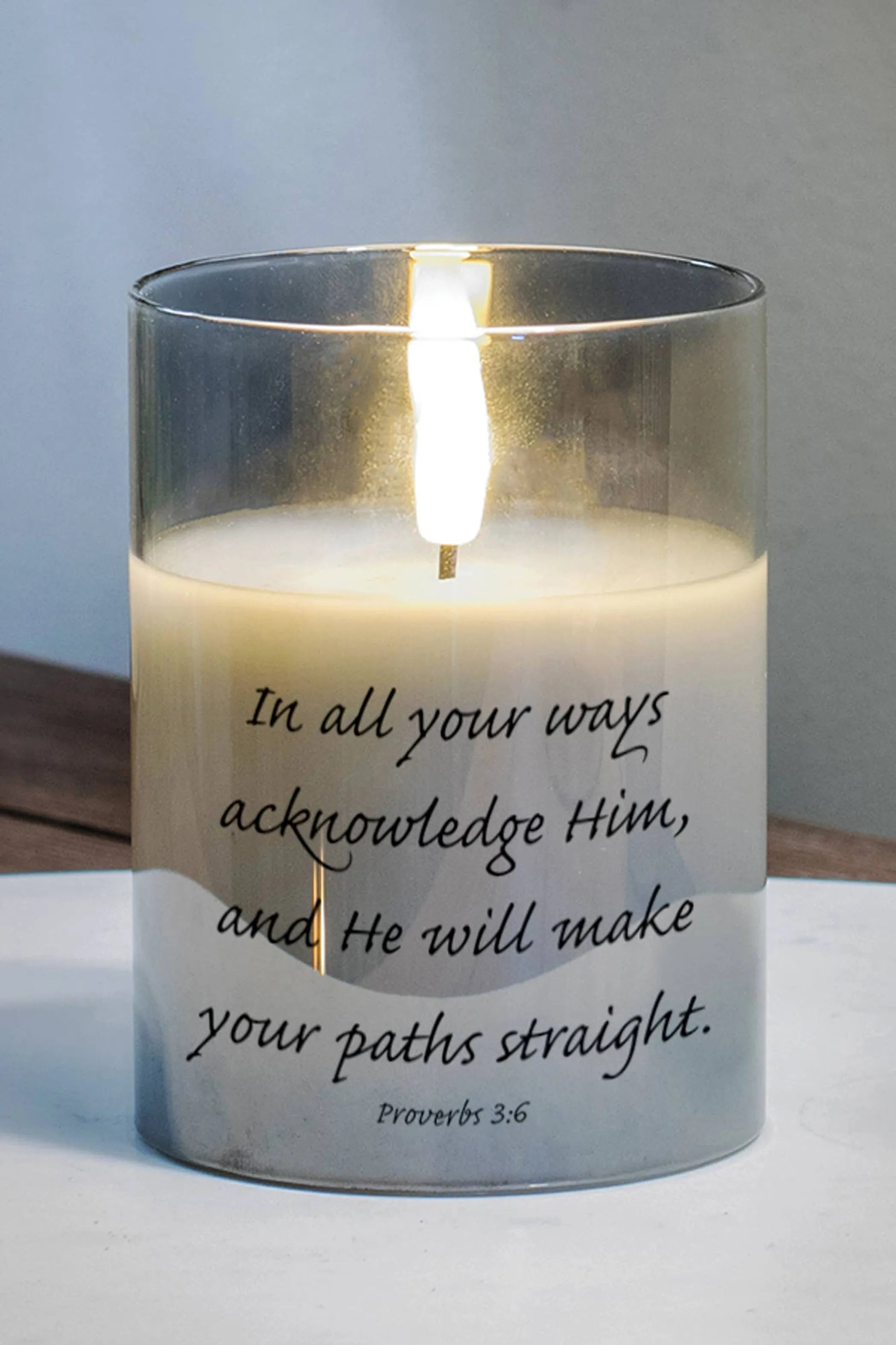 Led Candle In All Your Ways Prov 3:6