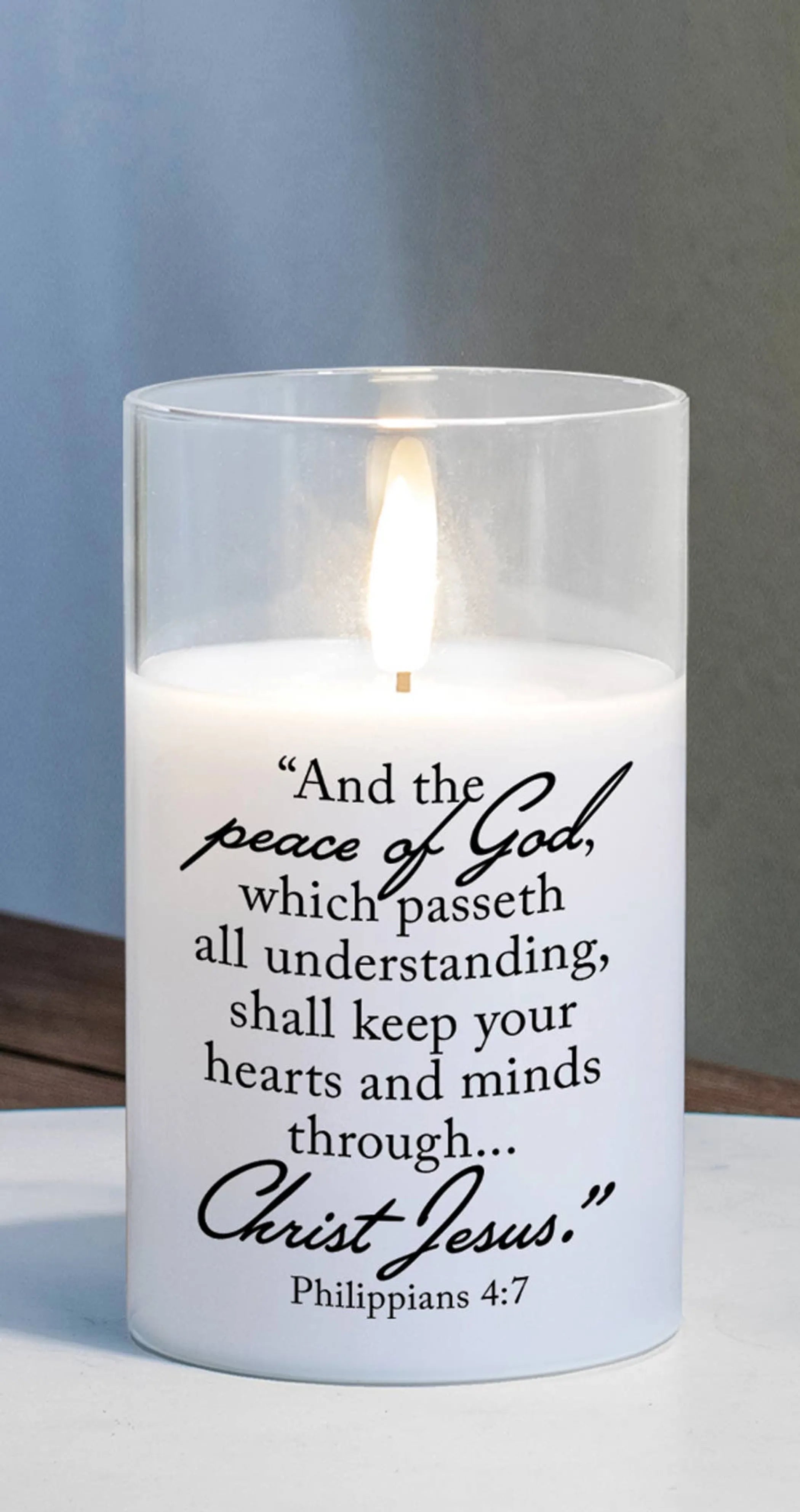Led Candle Peace Of God, Phil 4:7