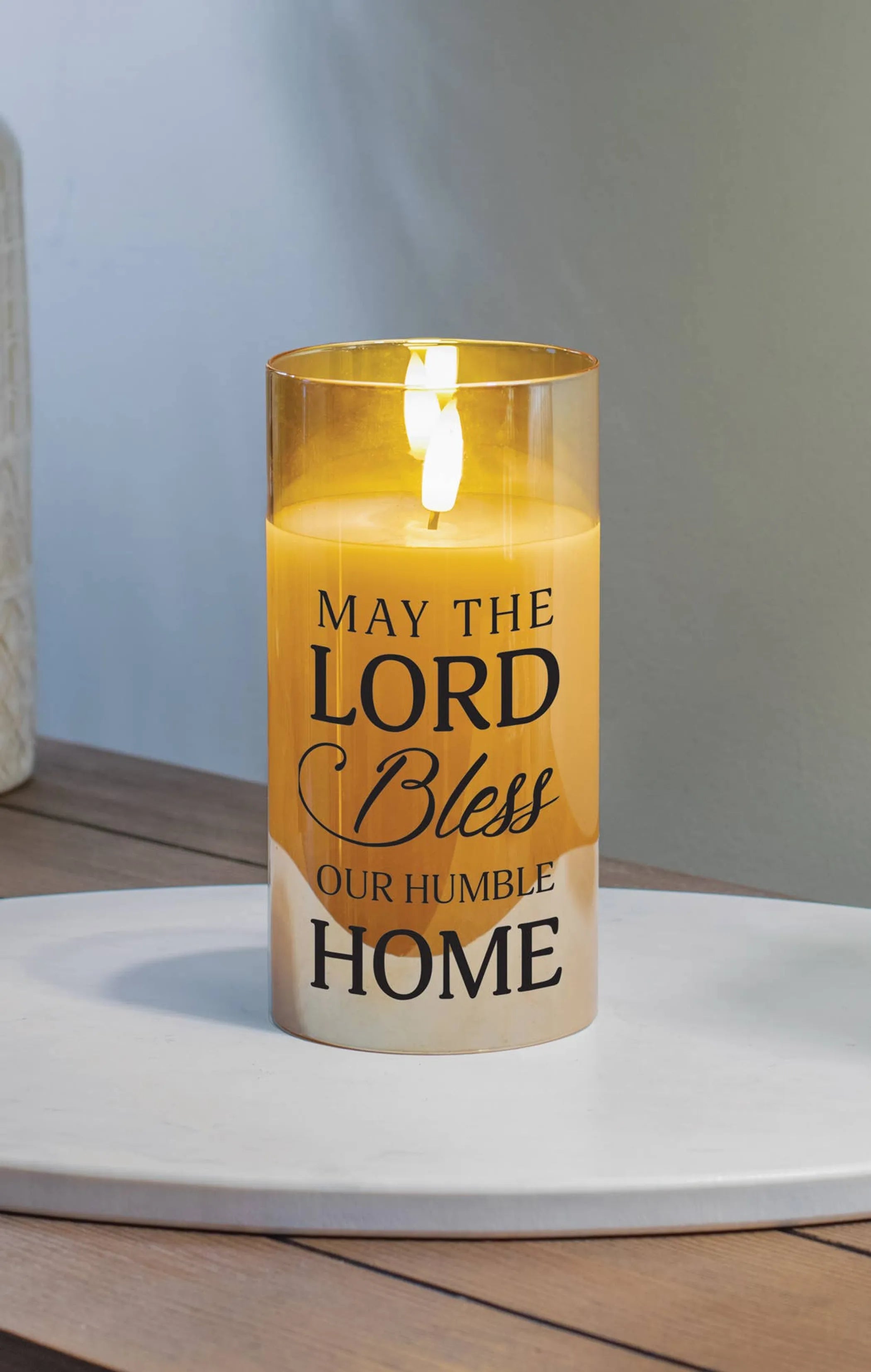 Led Candle May The Lord Bless Our