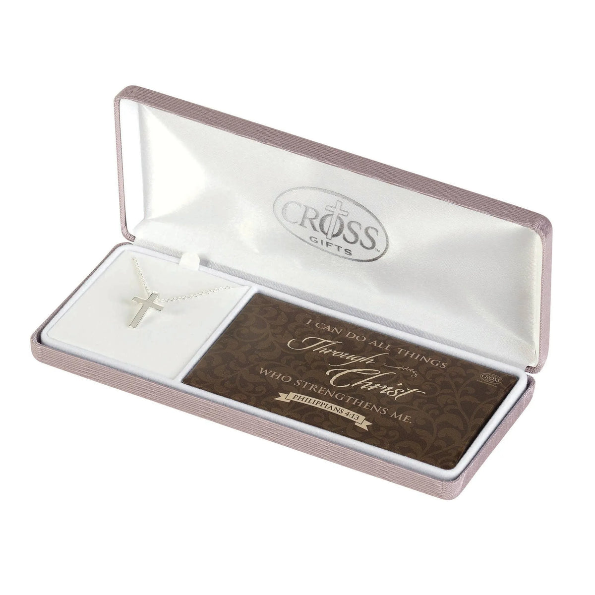 Ph 4:13 Mini Box Cross  Chain