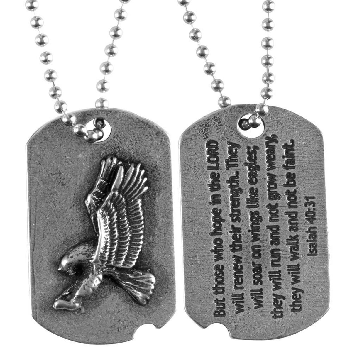 Nk-Pewter Dogtag/Eagle