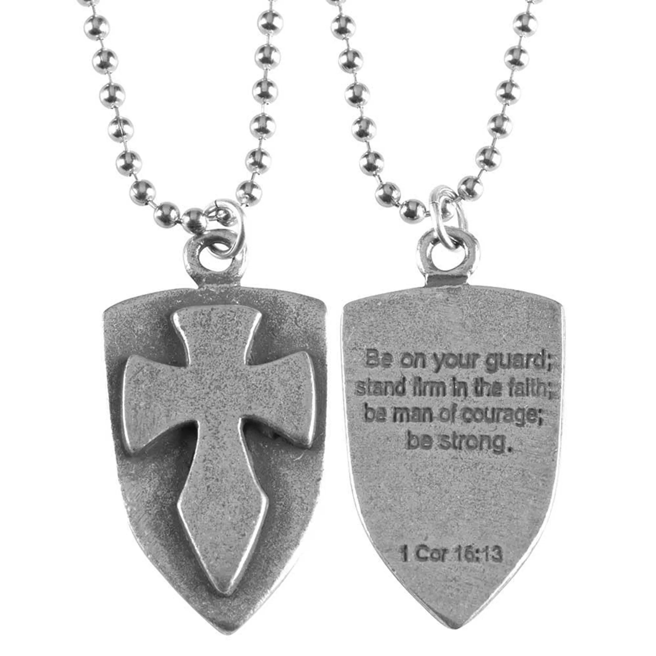 Nk-Pewter Deut 31:6Cross-Ch