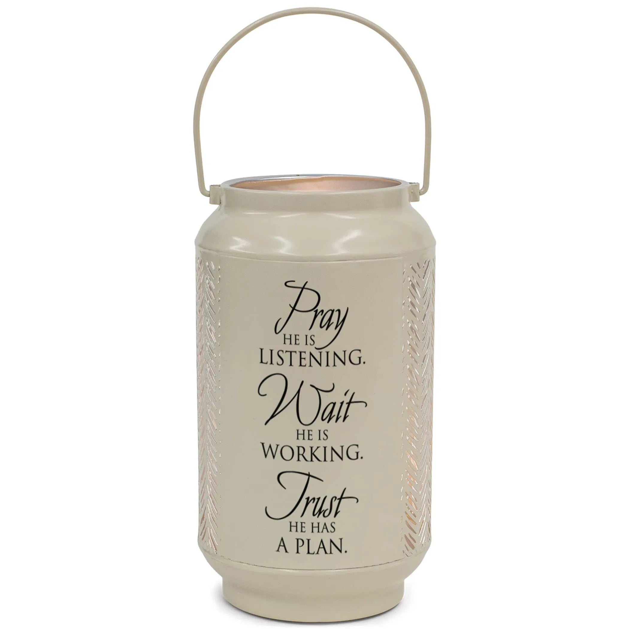 Lantern Pray He Is Listening Ivory