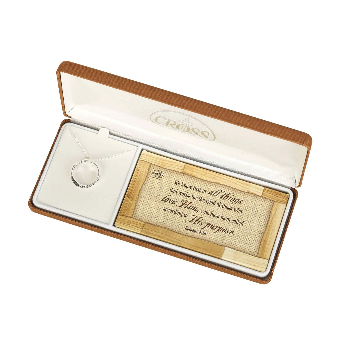 Necklace Romans 8:28  Silver Chain