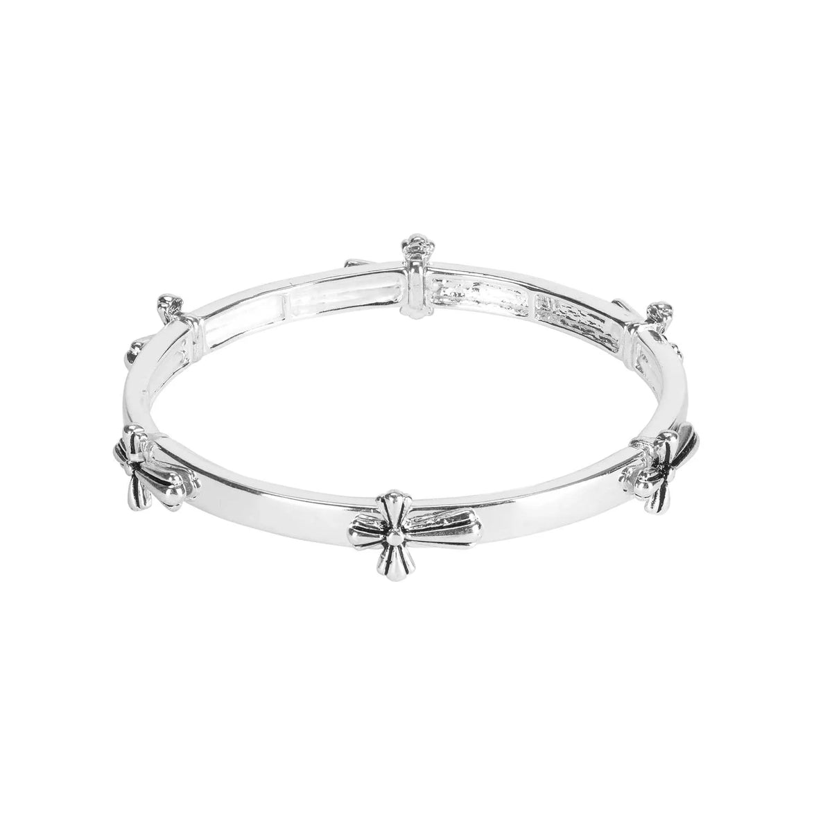 Bracelet Multi Cross Silver