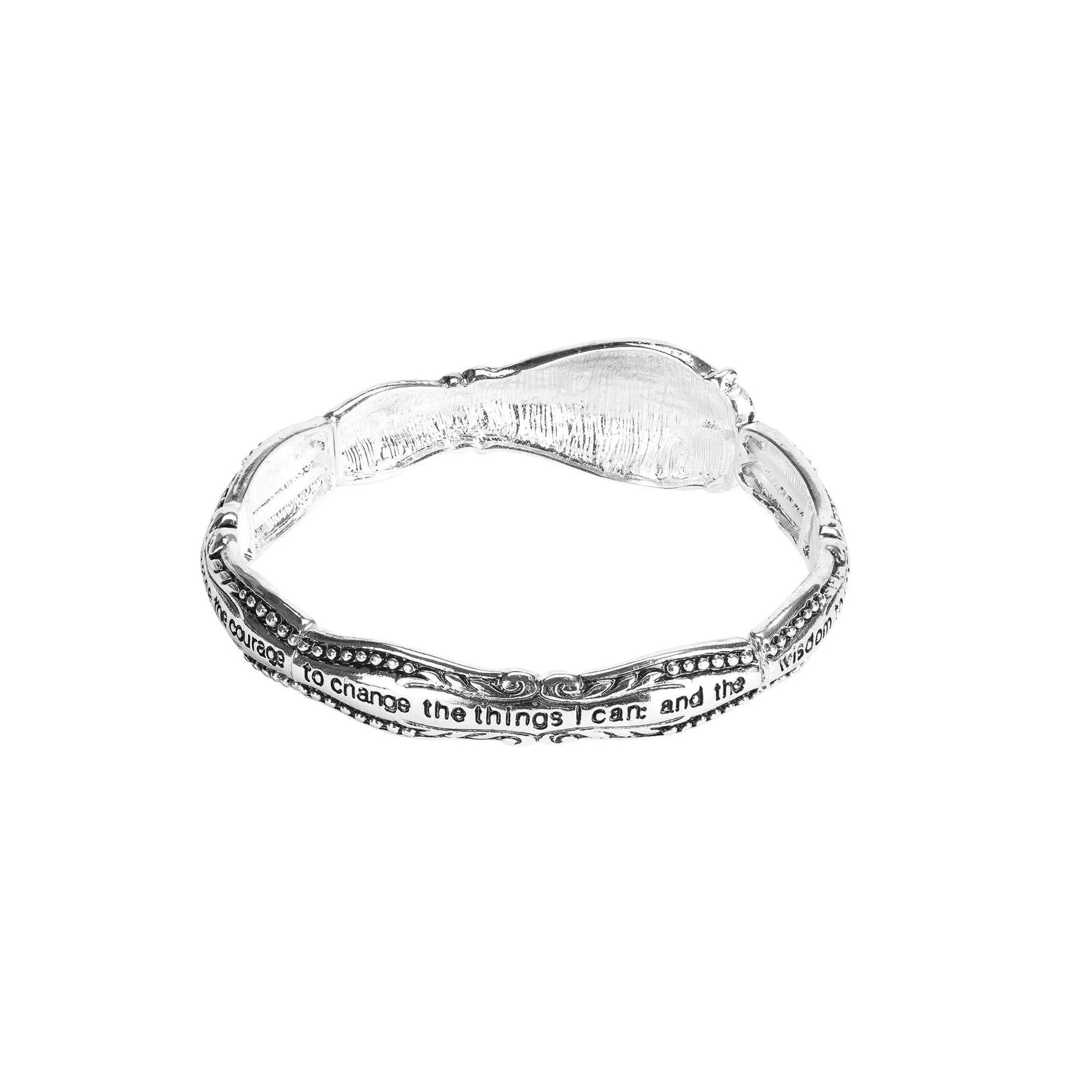 Bracelet Serenity Prayer Spoon Silver