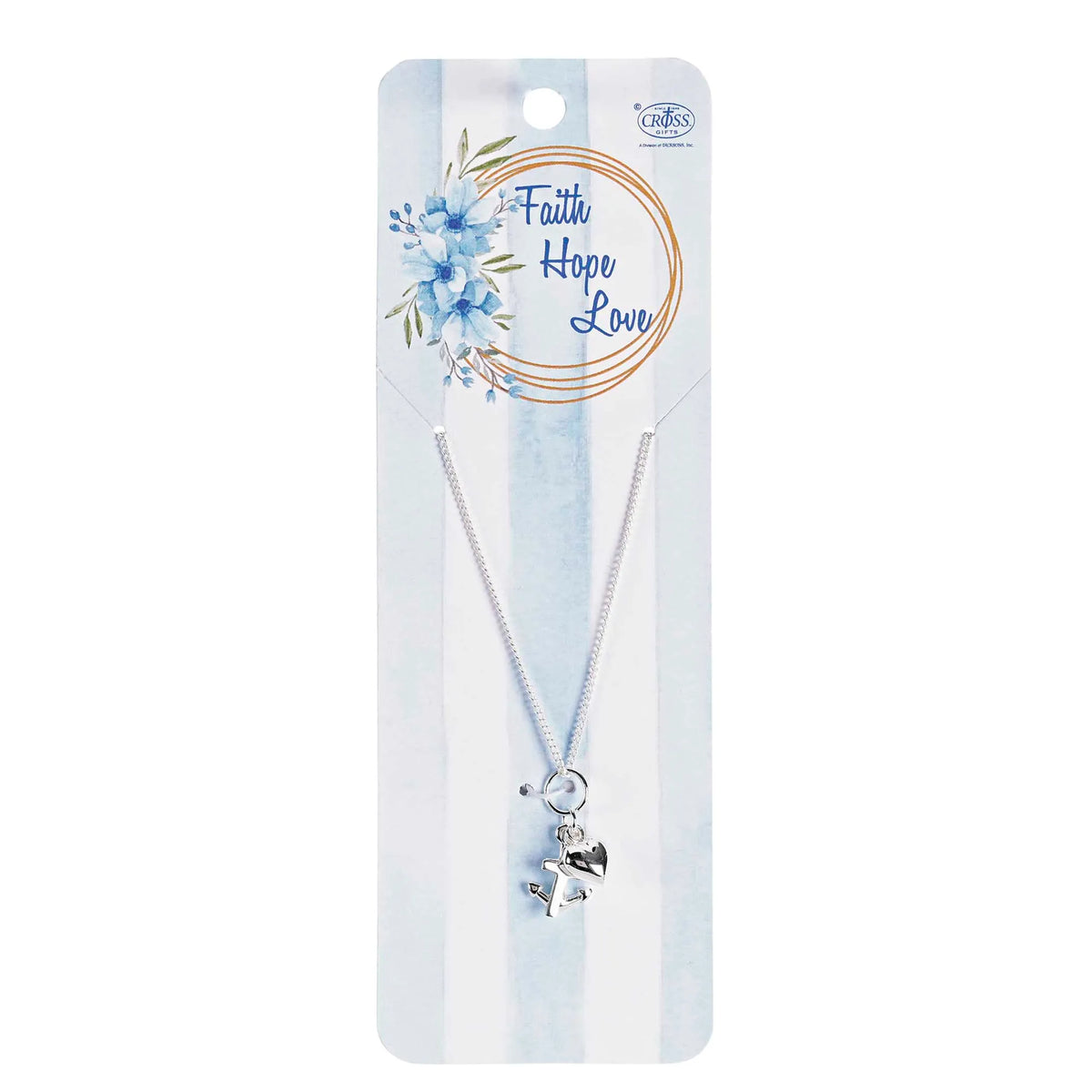 Necklace Faith Hope Love Cross Heart