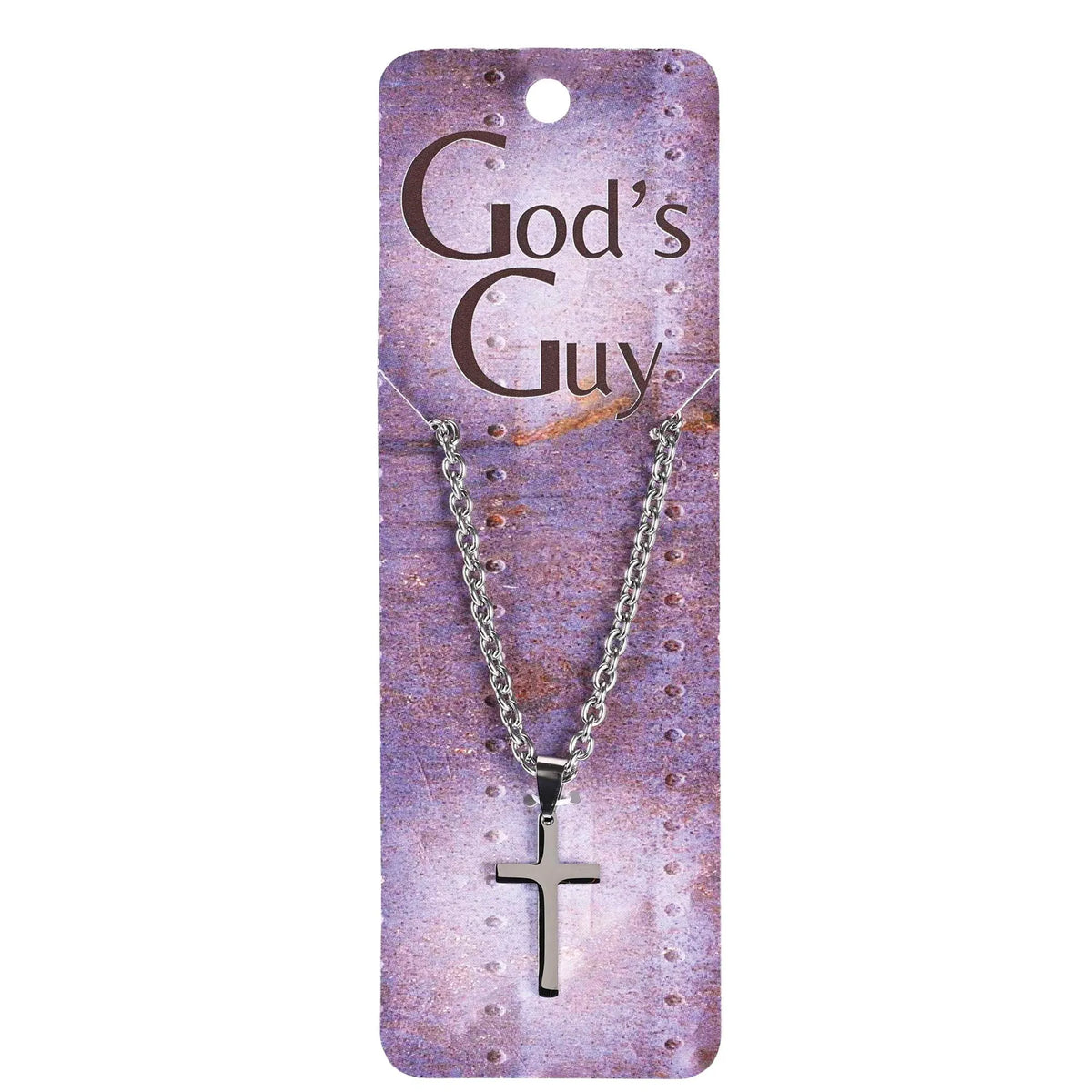 Necklace Gods Guy Thin Box Cross