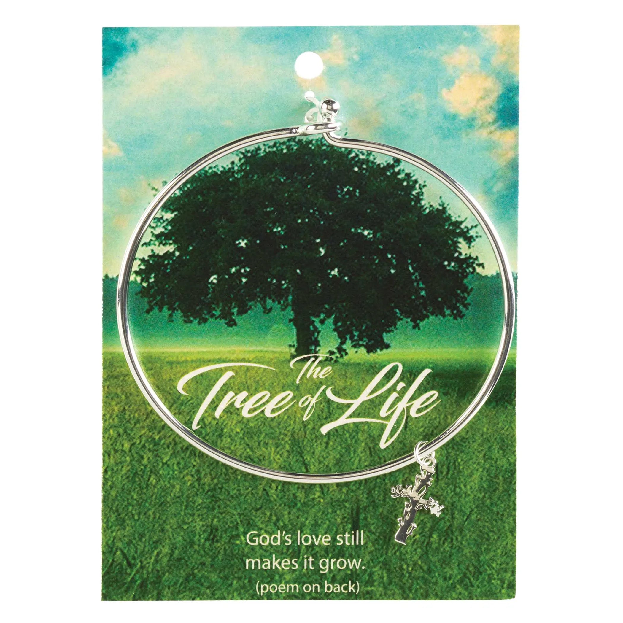 Bangle Tree Of Life Silver Plated