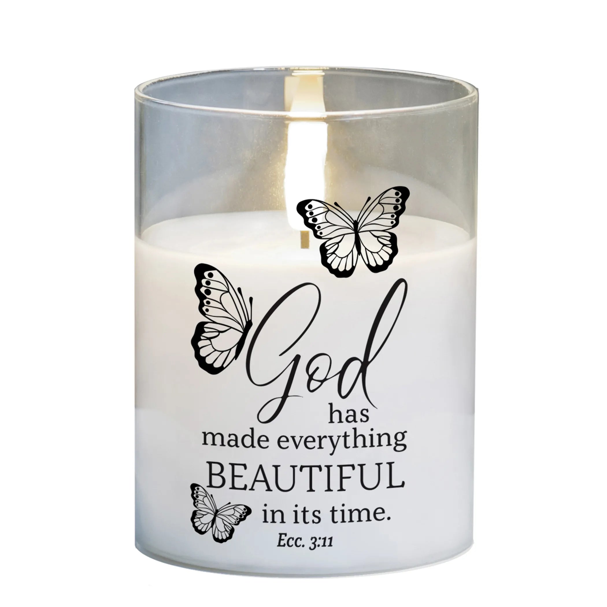 Led Candle God Has Made 4In White