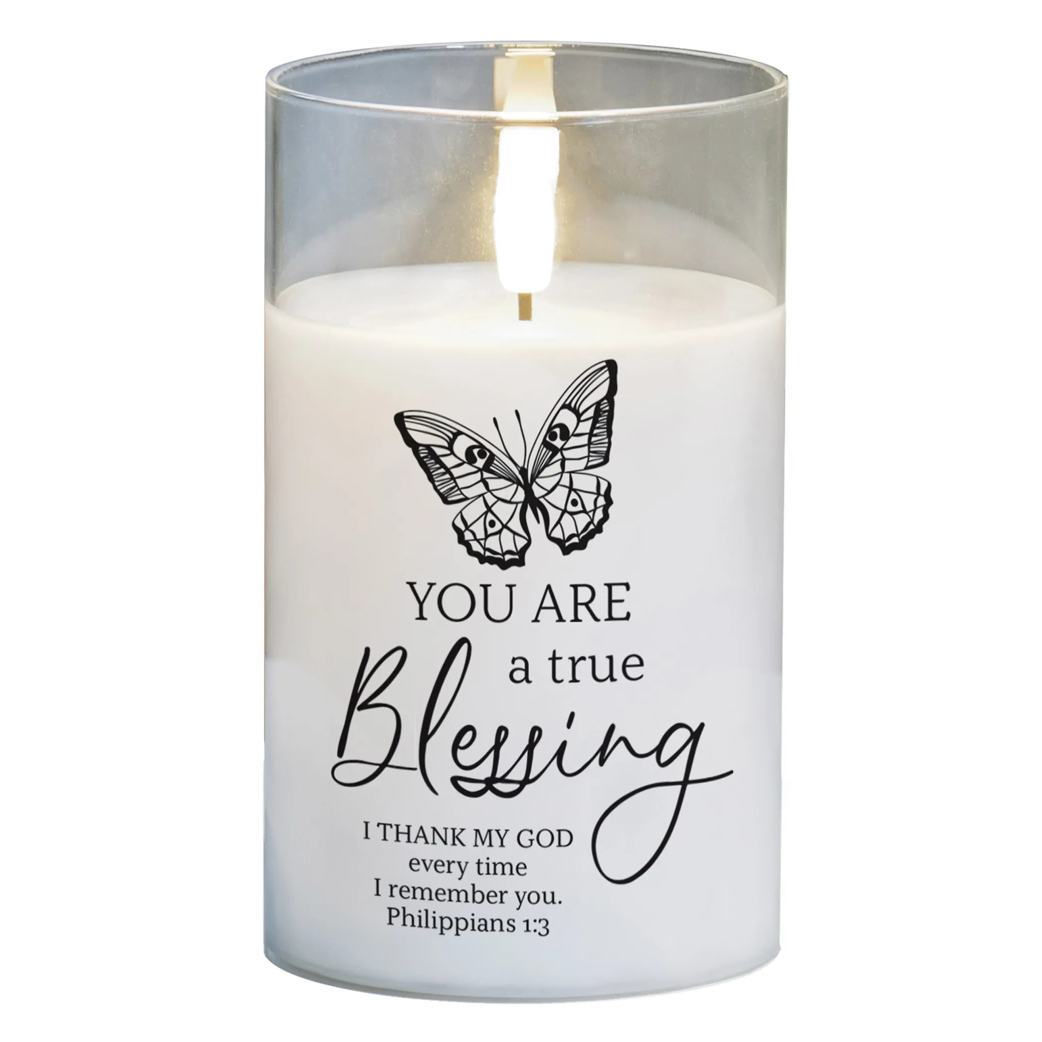 Led Candle You Are A Blessing 5In White