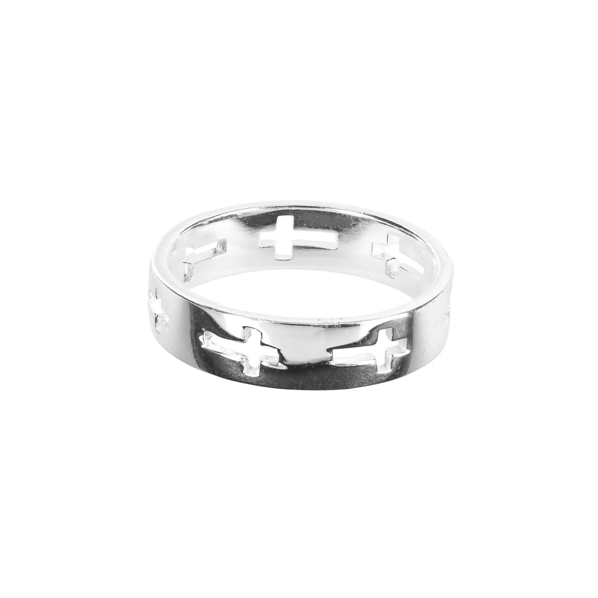 Ring Multi Cutout Cross Size 6
