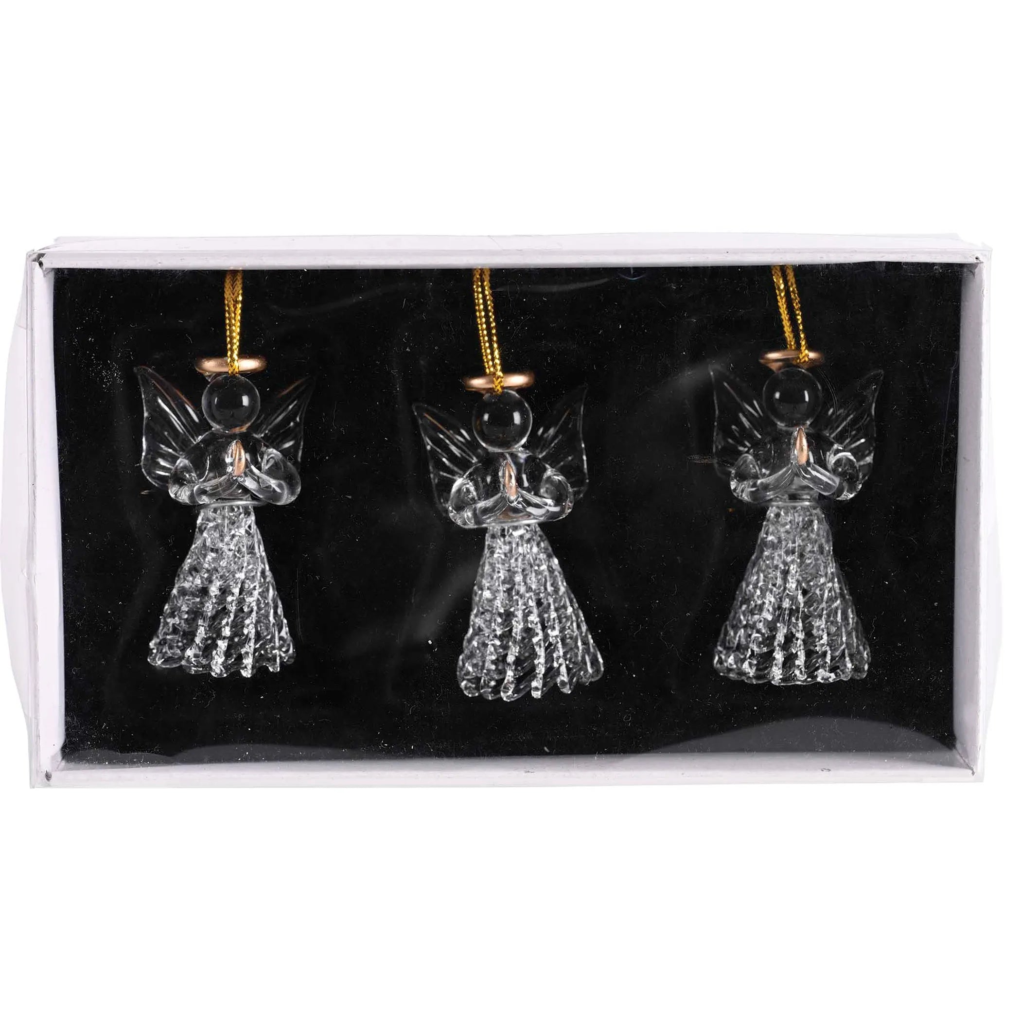 Ornament Praying Angel Glass 3H