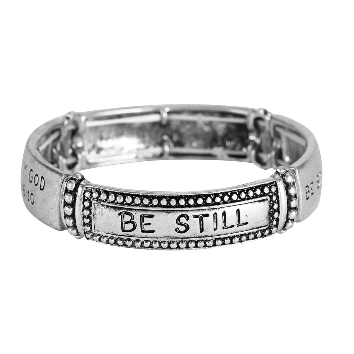 Stretch Bracelet Psalm 46:10 Tile